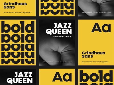 Grindhaus Sans Lowercase branding design display flat font minimal type typeface typography vintage yellow
