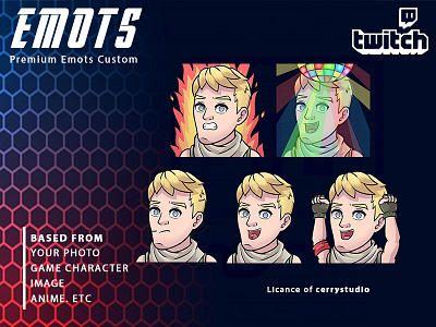 I will create custom twitch emotes and sub, badge in 24 hours 5$ 3d animation badges branding design emotes emotestwitch gameshow graphic design illustration logo motion graphics twitch ui