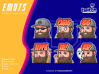 beardice Twitch Emotes