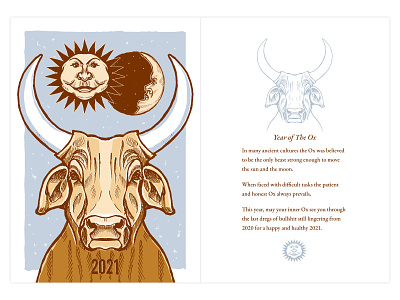 Lunar New Year Card - 2021 (Year of the Ox)