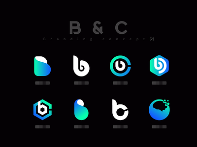 B&C Branding Concept 2 2019 trend beautifu logo design beautiful blue branding corporate branding creative design design flat font awesome gradiant green icon logo nice nice logo popular top typography vector