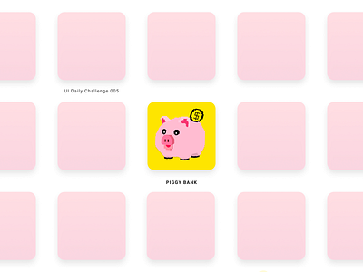 Piggy Bank Icon dailyui design illustration ui ux