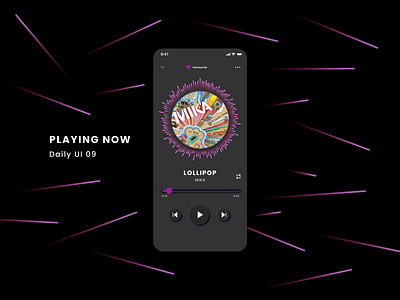 Music Playing now. dailyui design ui ux