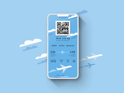 Boarding Pass dailyui design ui ux