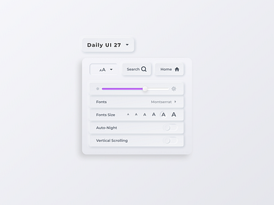 Dropdown menu dailyui design icon ui ux