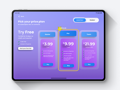 Pricing Plan dailyui design ui ux