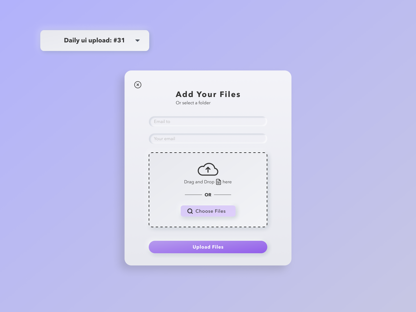 File Upload by Lily_Ng on Dribbble