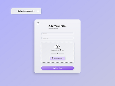 File Upload dailyui design ui ux