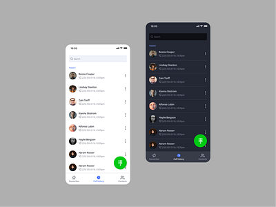 Contact UI color design figma illustration mobile typography ux