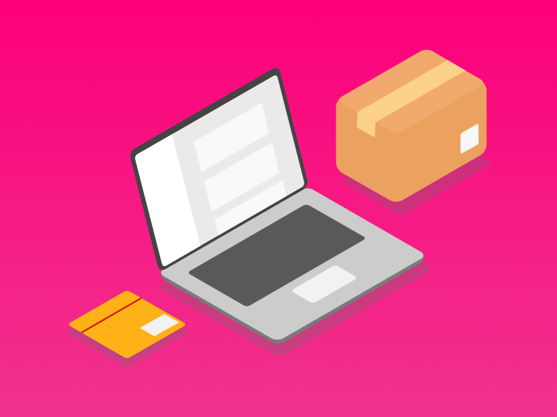 Isometric packages Illustration by Polo García ⚡️ on Dribbble