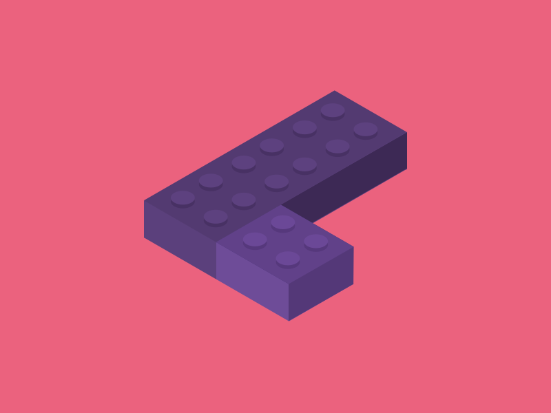 The first thing you learn to build with legos isometric lego l typography playoff rebound typo