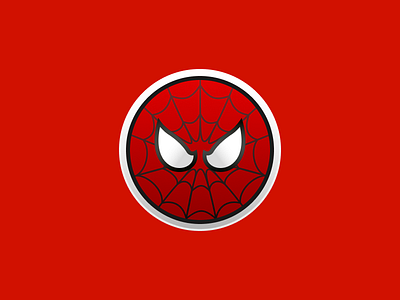 Spiderman Coin (Classic Red Costume) coin daily ui dailyui hero icon logo marvel spider spiderman sticker superhero web