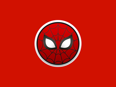 Spiderman Coin (Red Costume) coin daily ui dailyui hero icon logo marvel spider spiderman sticker superhero web