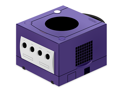 Nintendo Gamecube 5thingsinfigma figma game gamecube icon illustration nintendo nostalgia skeuomorphism video games