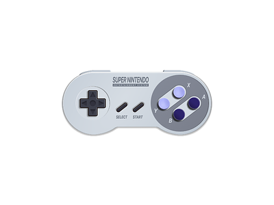 Super Nintendo (Controller) 5thingsinfigma figma game icon illustration nintendo nostalgia skeuomorphism super super nintendo video games