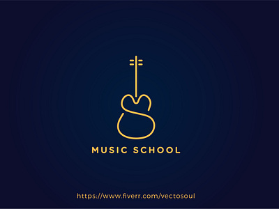 Flatline art logo for musical soul music school