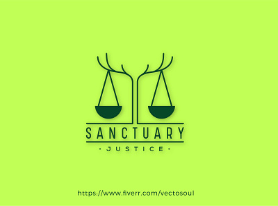 Flat minimalist line art logo for sanctuary justice branding cleanminimalistlogo graphic design logo logo design minimalistlogo modernlogo