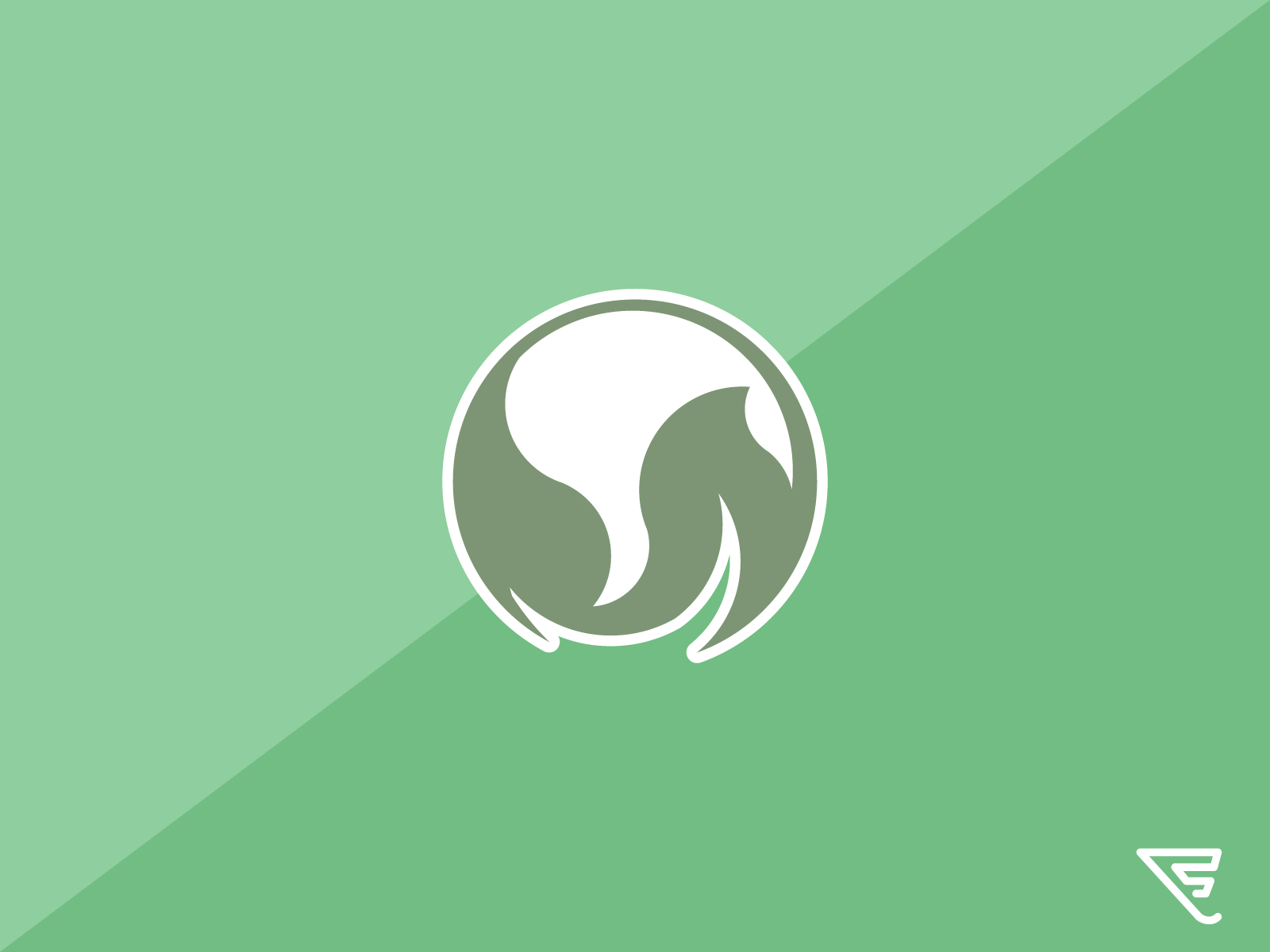 KEMENBATA LOGO design illustration leaf logo vector
