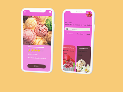Ice cream app prototype