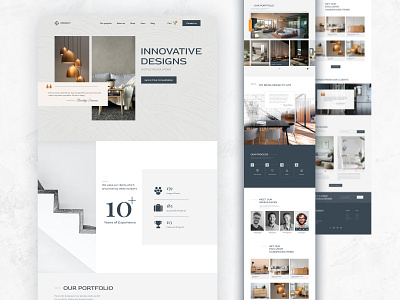 Interincy - Creative Interior Design Agency Landing Page