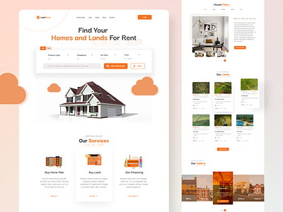 Property finding & listing website homepage design | Real Mehedi agent apartment app building corporate home housing land landing page design listing property management real estate real estate agent real estate website ui real mehedi realtor rent ui design inspiration ui trend website