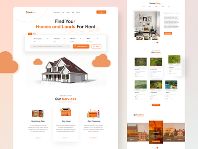 Property finding & listing website homepage design | Real Mehedi