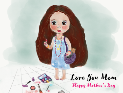 Happy Mother's Day design illustration