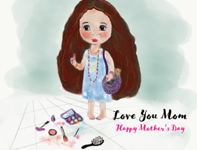 Happy Mother's Day design illustration