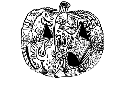 Pumpkin Doodle illustration