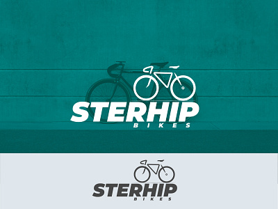 Sterhip BIkes bicycle logo bicycle shop design logo minimal typography