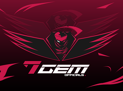 7GEMofficials 7 bgmi black dimond esports gaming logo gem graphic design logo pubgm reaper red soul