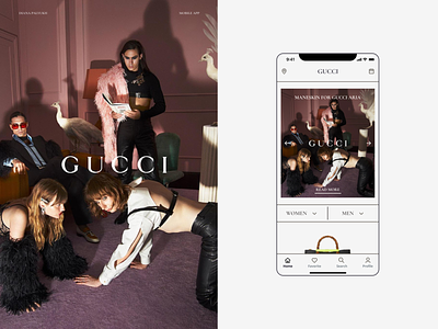 Gucci Product App | Shopping App app collection design fashion gucci maneskin music now shoppingapp style top ui uiux ux webapp