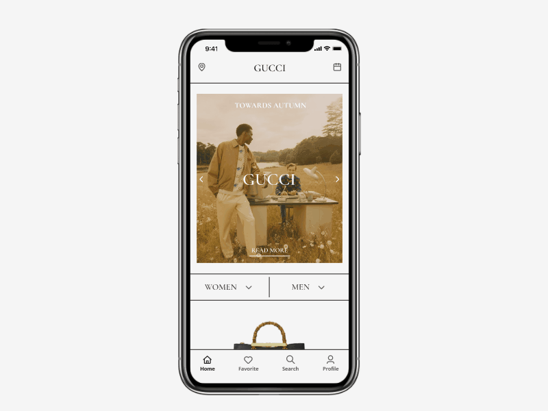 Gucci Product App | Shopping App app branding cart clean design e commerce e shop gucci ios logo mobile online store shopping app store ui ux