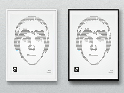 Poster. FaceType. A3 a3 face poster print type typography