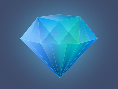 iOS Diamond App Icon app diamond icon icondesign icons os