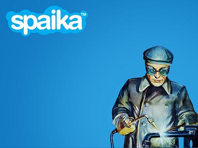 Spaika. Skype. USSR. Logo. logo logotype redesign skype ussr welding