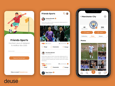 A mobile application for athletes app application design illustration ui