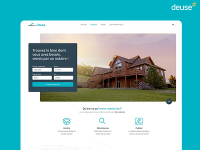 A real estate web platform application design illustration ui ux website