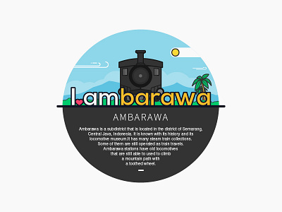 Ambarawa Locomotive Museum illustration indonesia locomotive railway semarang train