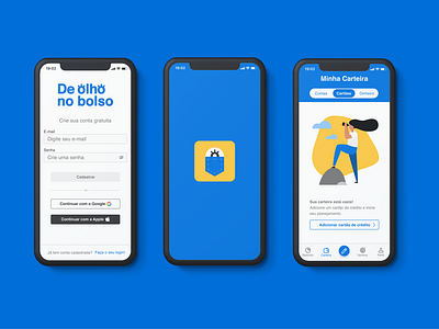 De Olho no Bolso | Fintech | Mobile iOS App app fintech app interaction design logo mobile ui ui ui design