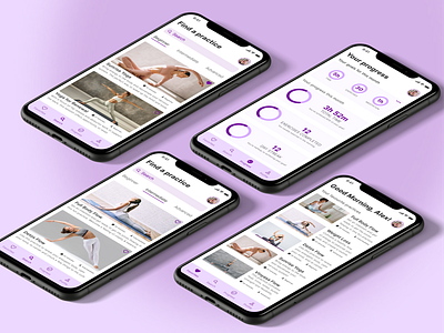 Yoga Balance | Fitness | Mobile iOS app interaction design mobile ui motion design ui design ux design uxdesign