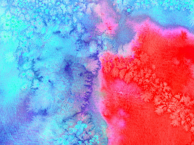 Fire and Ice surface pattern watercolor