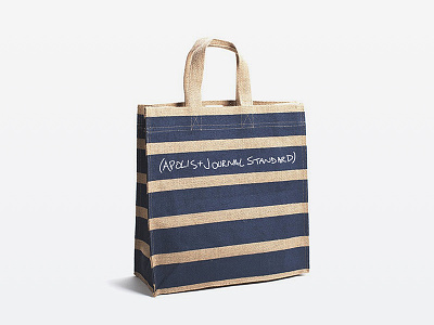 Custom Bag for Journal Standard apolis journal standard jute bag print product development tote