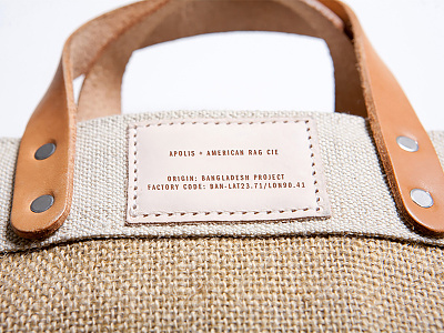 Custom Bag for American Rag american rag apolis bag jute leather print product development tote