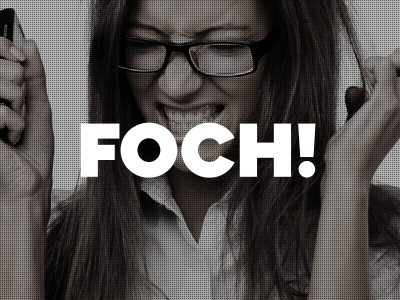 Foch background black branding foto identity logo logotype typography white