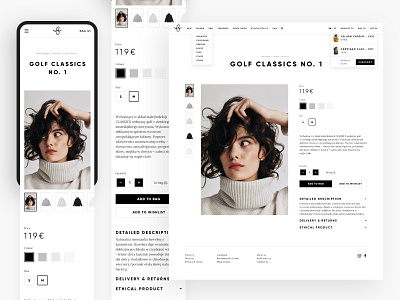 Bshm Product Page ecommerce fashion interface mobile product page shop shopping store ui ux web design webdesign webdesigner website