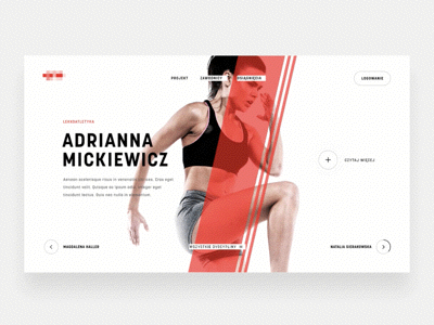 Slider animation clean minimal motion principle slider sport ui ux web web design webdesign