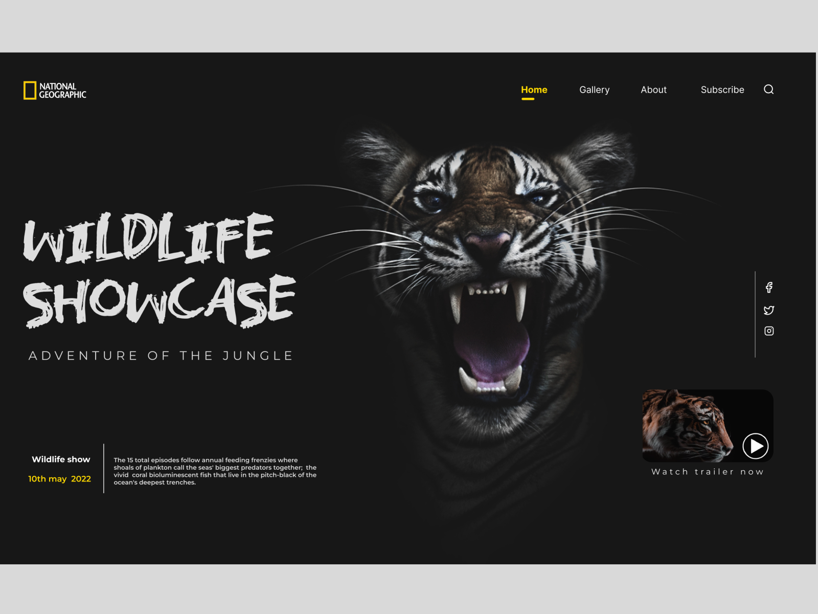 National Geographic Landing Page By Abhishek Lavhale On Dribbble