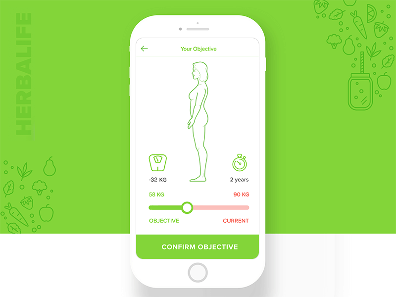 Herbalife App 🍏 app clean diet fitness fitness app green health app healthy herbalife ios loss miquido simple weight