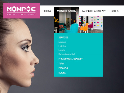 Monroe Hover responsive webdesign